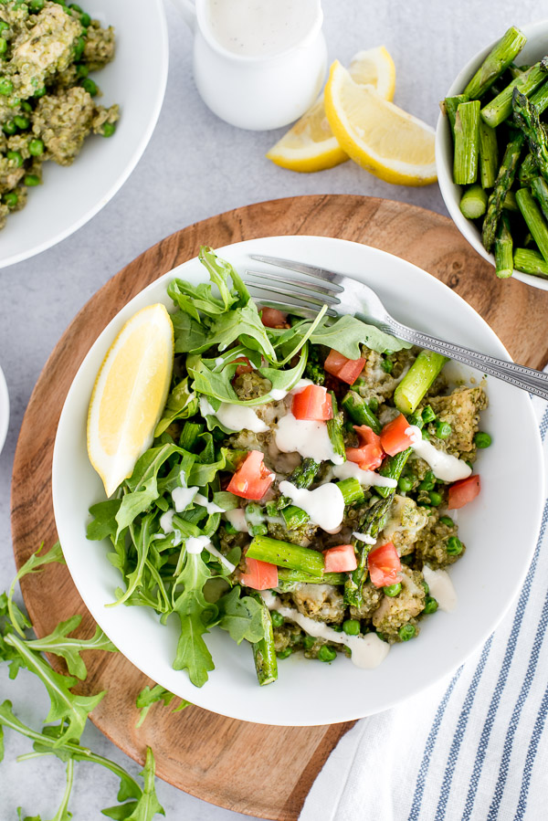 Pesto Chicken and Rice